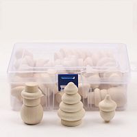 Набор деревянных фигурок 26 шт.  - купить для кожевенного хобби