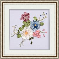 Набор для вышивки лентами Летние цветы  - купить для кожевенного хобби