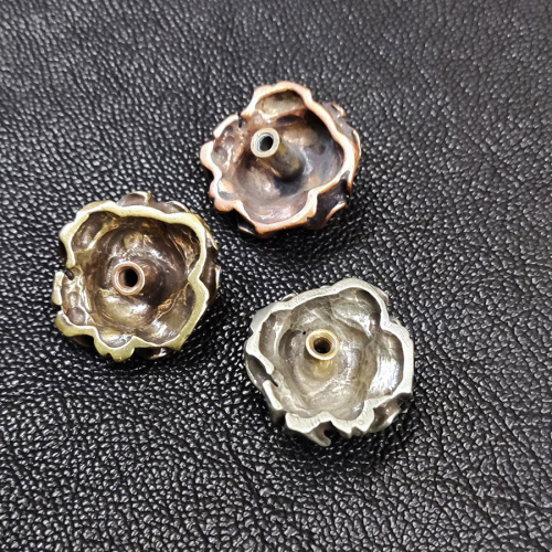 Кончо для кожаных изделий 25 мм Роза Латунь фото 2