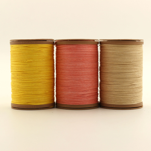 Нить для кожи вощеная 0,55 мм круглая Galaces 70 м натур. волокно Ramie