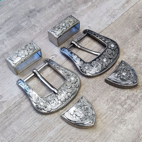 Комплект фурнитуры для ремня 38 мм со стразами Комплект фурнитуры для ремня 38 мм со стразами