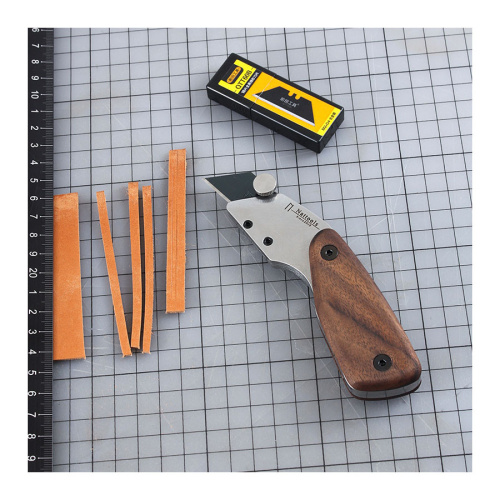 Нож для кожи профессиональный со сменным лезвием Nattools фото 7