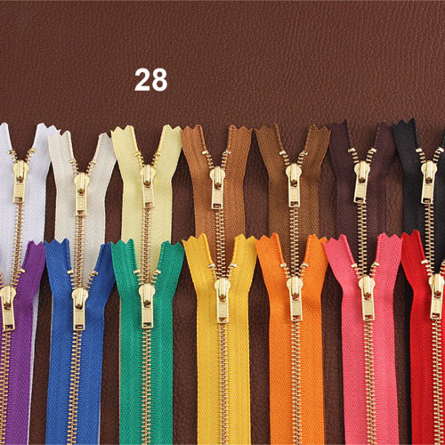 Молния металлическая №3 17 см зубья под золото YKK Япония фото 4