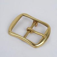 Пряжка 40 мм латунная с перекладиной L116  - купить для кожевенного хобби