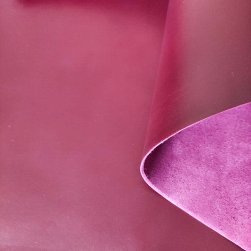 Кожа ШСК 2,1 мм пылевидная с покр. Бордо фото 3