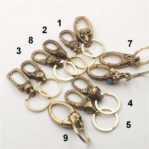 Карабин 12 мм с кольцом 25 мм Латунь фото 2