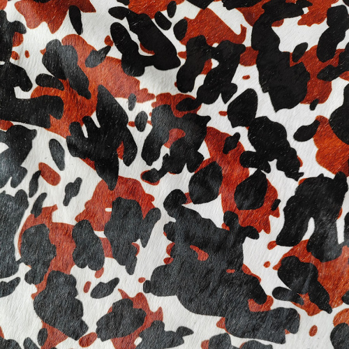 Кожа с ворсом КРС 1,2-1,4 мм Корова трехцветная