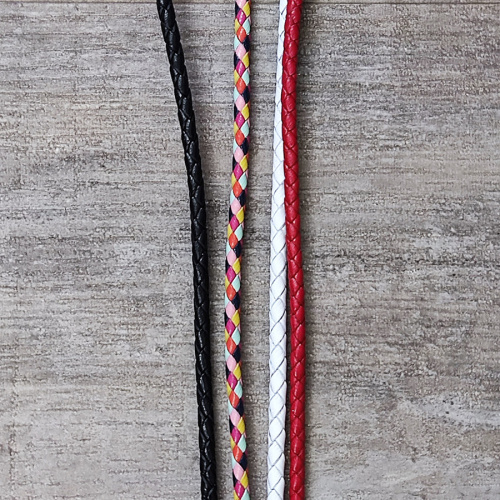 Шнур кожаный круглого сечения 4 мм плетеный 20 см LC