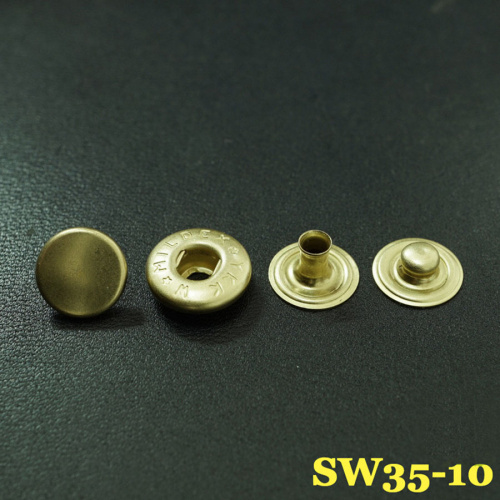 Кнопки пробивные 10 мм YKK латунь фото 2