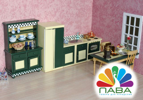 Кухня для кукол с обеденной зоной Масштаб 1:12  SH D-K21006 - фото товара фото 4