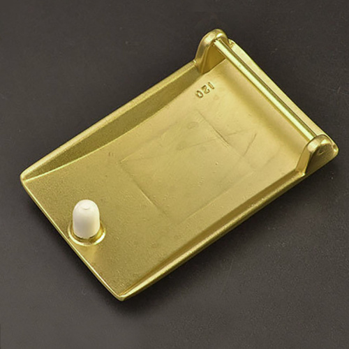 Пряжка с шипом для ремня 40 мм Прямоугольная Латунь  PRL_475 - фото товара фото 2