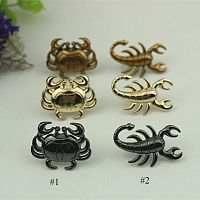 Зажимы декоративные Краб, Скорпион