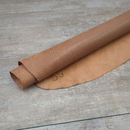 Кожа подкладочная (спилок свиной) Коньяк