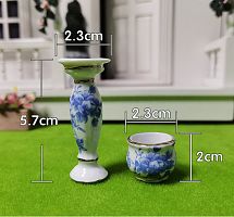 Вазон для цветов на подставке для кукольных домиков  - купить для кожевенного хобби