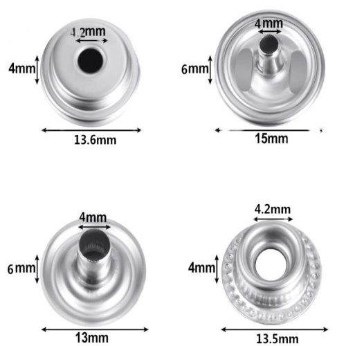 Кнопки 201 (кольцевые), набор 50 шт + 25 винтов, с инструментами для установки | Галерея фото | Pava.pro фото 3 Кнопки 201 (кольцевые), набор 50 шт + 25 винтов, с инструментами для установки DBK-1515 - фото товара фото 3