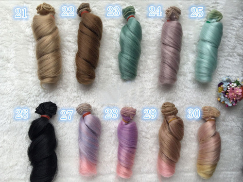 Трессы для кукол 15 см Локоны  фото 5