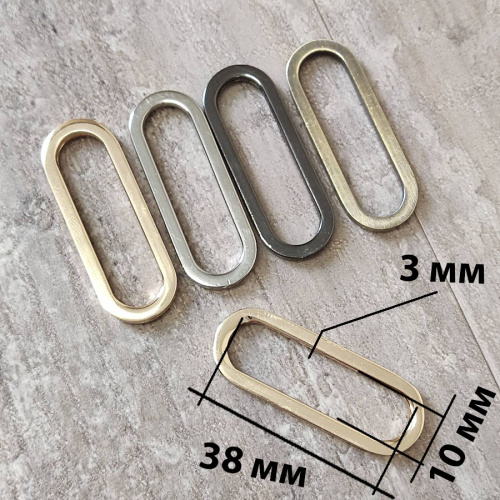 Рамка овальная 19-38 мм плоская фото 4