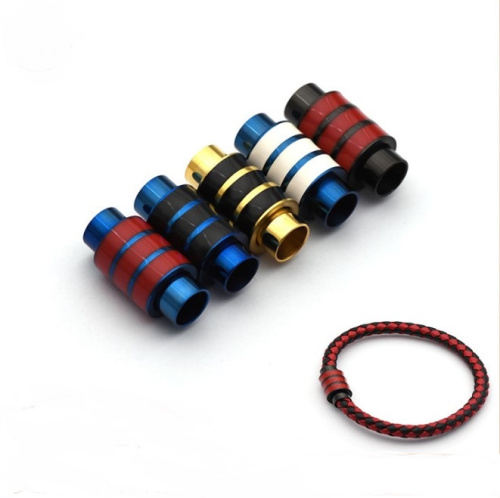 Замок 6 мм для браслетов магнитный Яркие полоски Сталь Замок 6 мм для браслетов магнитный Яркие полоски Сталь