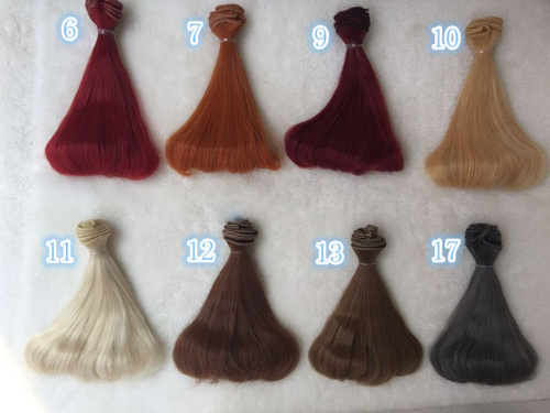 Трессы для кукол 15 см с Подвитыми кончиками BJD Трессы для кукол 15 см с Подвитыми кончиками BJD