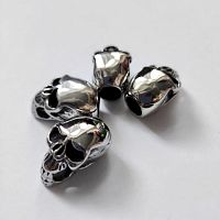 Концевик 7 мм Череп Сталь, 2 шт  - купить для кожевенного хобби