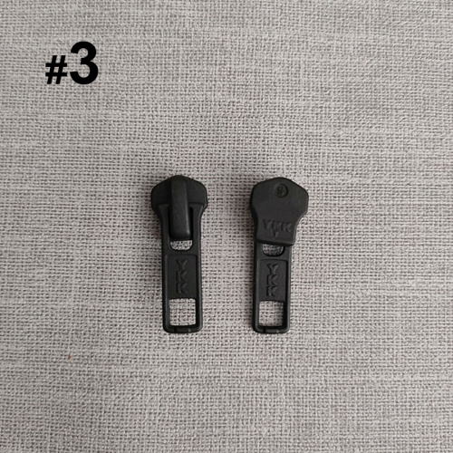 Бегунок, зажимы, ограничители для молнии №3 YKK черный фото 2