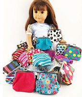 Сумочки для куклы с фермуаром фактурные
