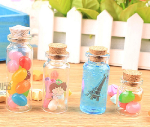 Стеклянные бутылочки с пробкой 2 см фото 3