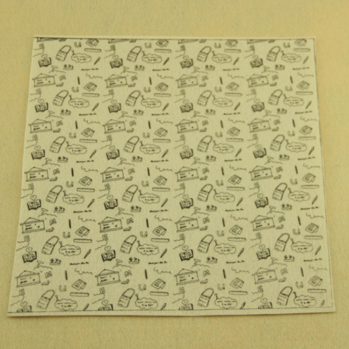 Фетр жесткий 1 мм 30х30 см принт Домики фото 4