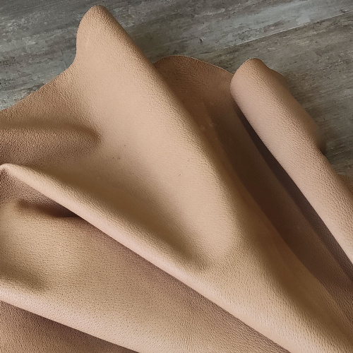 Кожа подкладочная (спилок свиной) 1,0 мм Жареный миндаль фото 4