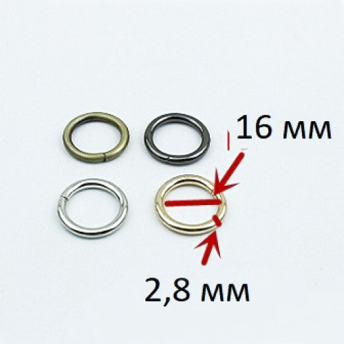 Кольцо 16 мм толщ. 2,8 мм Кольцо 16 мм толщ. 2,8 мм