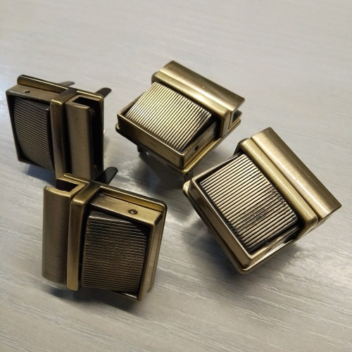 Уценка! Застежка портфельная 30 мм Рифленая фото 2