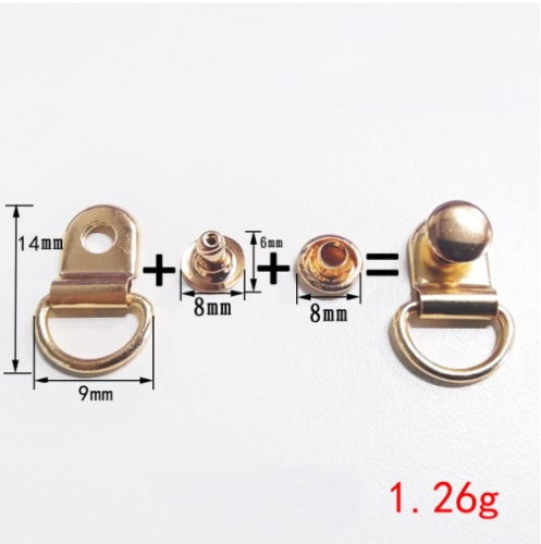 Петли обувные для шнурков 9х14 мм с хольнитеном, 10 штук фото 2