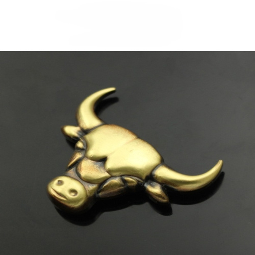 Кончо для кожаных изделий 36 мм Бык Латунь фото 3