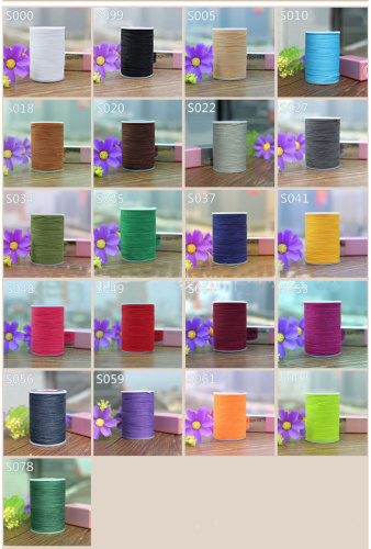 Нить для кожи вощеная 0,7 мм круглая Galaces 65 м особопрочная фото 3