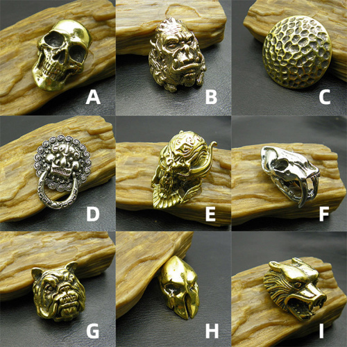 Кончо для кожаных изделий 17 мм Саблезуб Латунь фото 2