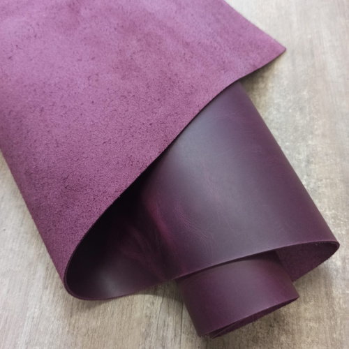 Кожа Крейзи Хорс 1,4-1,6 мм Фуксия Италия фото 6