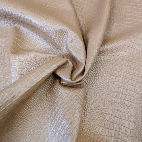 Кожа Кайман 1,2-1,6 мм Капучино фото 5