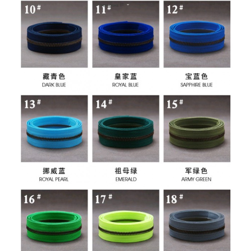 Молния металлическая №5 рулонная зубья под бронзу YKK фото 3 Молния металлическая №5 рулонная зубья под бронзу YKK фото 3