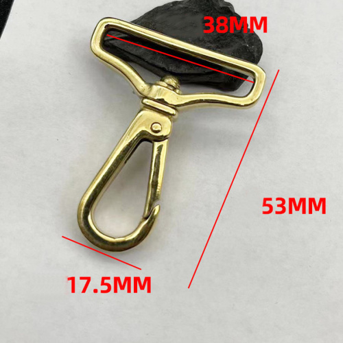 Карабин поворотный Латунь 10-38 мм фото 2