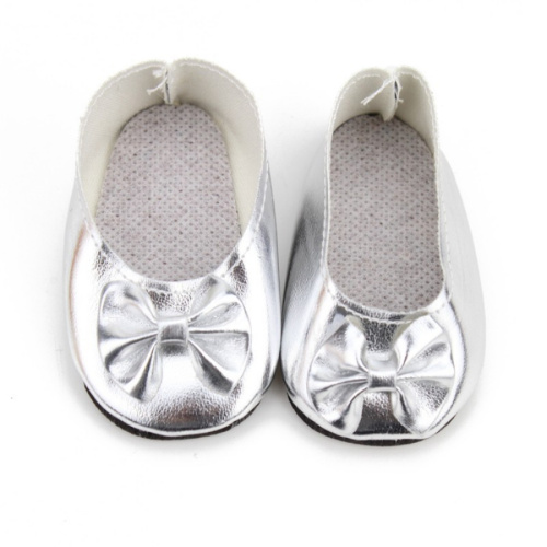 Балетки для куклы серебряные с бантиком 7 см | Галерея фото | Pava.pro Балетки для куклы серебряные с бантиком 7 см - фото товара