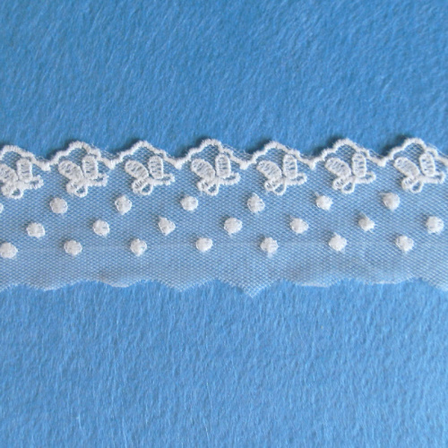 Кружево на сетке 40 мм Белое | Галерея фото | Pava.pro Кружево на сетке 40 мм Белое - фото товара