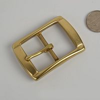 Пряжка 35 мм латунная c перекладиной 35L-217  - купить для кожевенного хобби