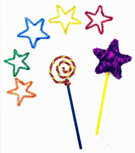 Проволока синельная металлизированная 6 мм фото 3