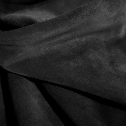 Кожа Велюр 1,3 мм Черный Nero фото 3