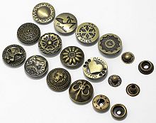 Кнопки пробивные фигурные арт.GT 17 мм