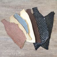 Кожа рыбы 0,7 мм Карп с блестящими чешуйками