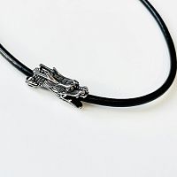 Бусина 6 мм для браслетов Дракон сталь B73  - купить для кожевенного хобби