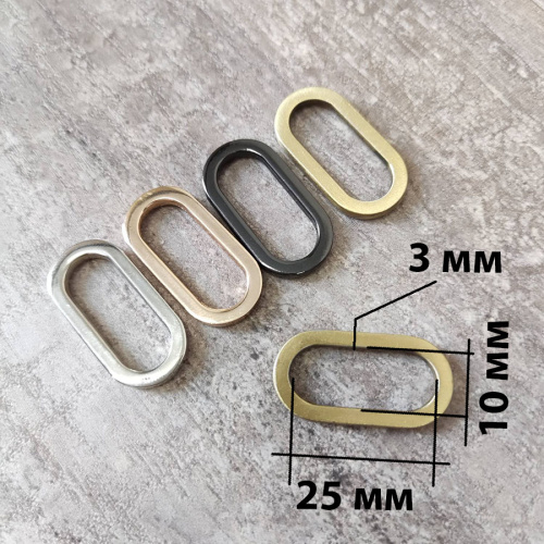 Рамка овальная 19-38 мм плоская фото 5