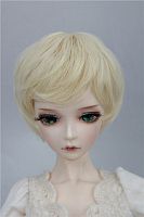 Парик для кукол стрижка с челкой FBE051A цвет 88# размер А  - купить для кожевенного хобби