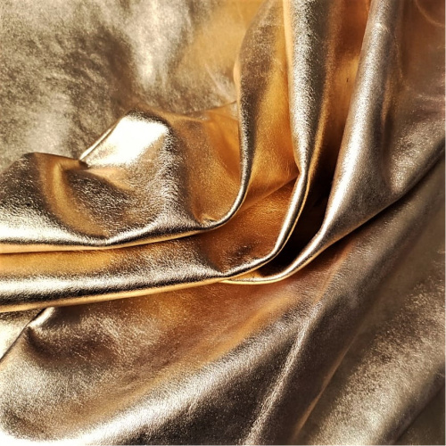 Кожа КРС 0,8 мм с покр. термопленкой Золотой Миледи фото 4